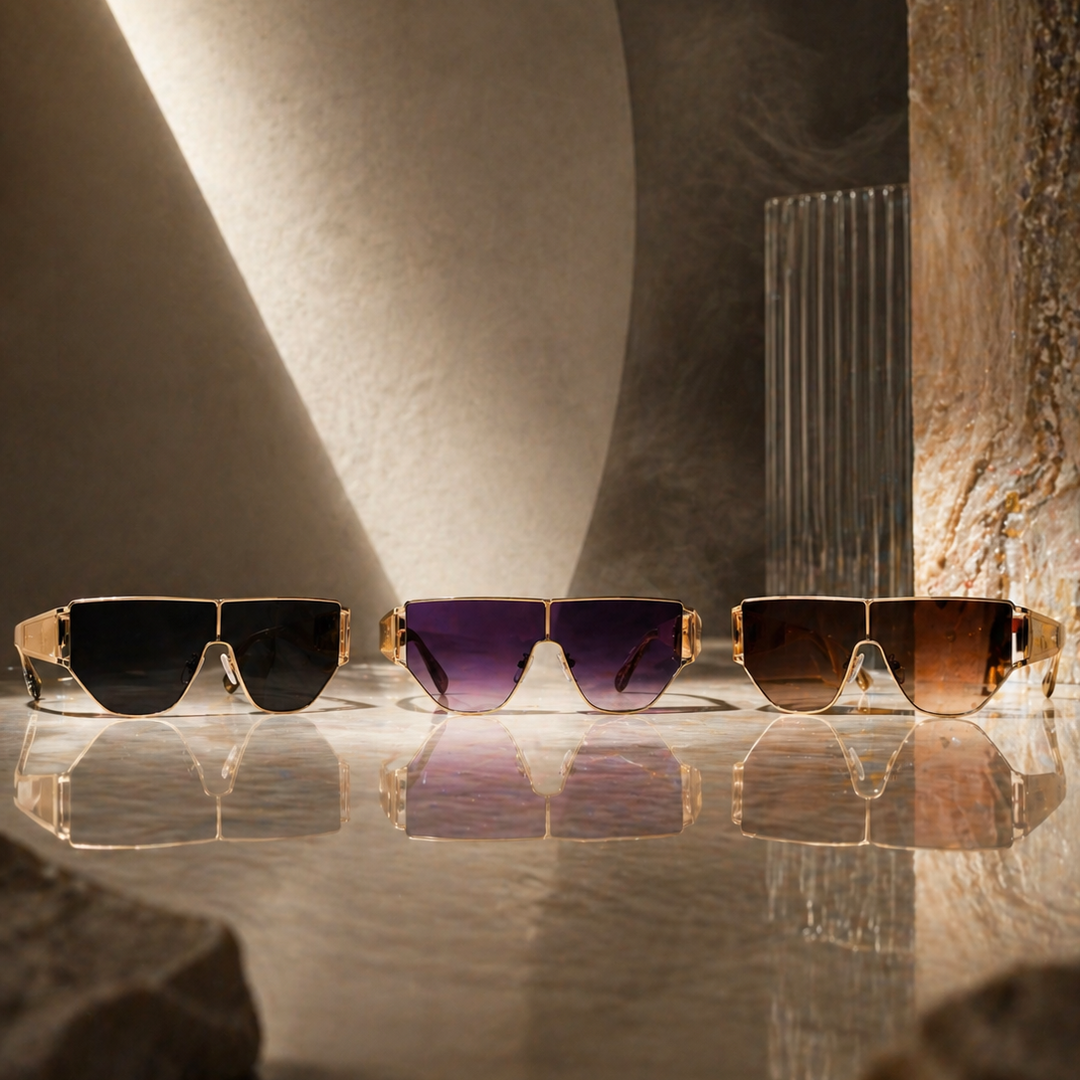 AUREX Metal Square Shades