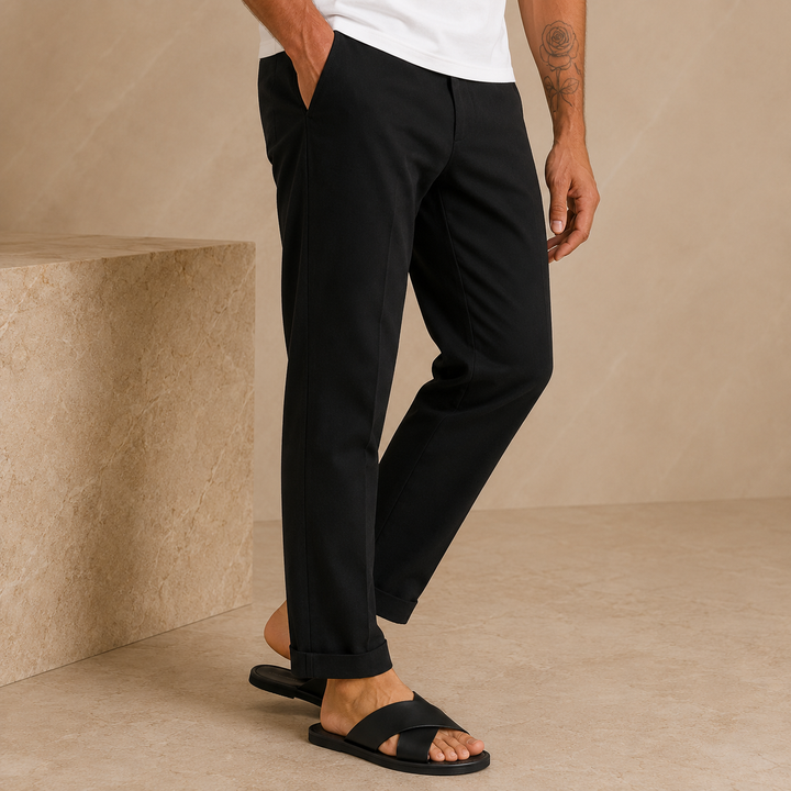 Montevio Cross Leather Slides
