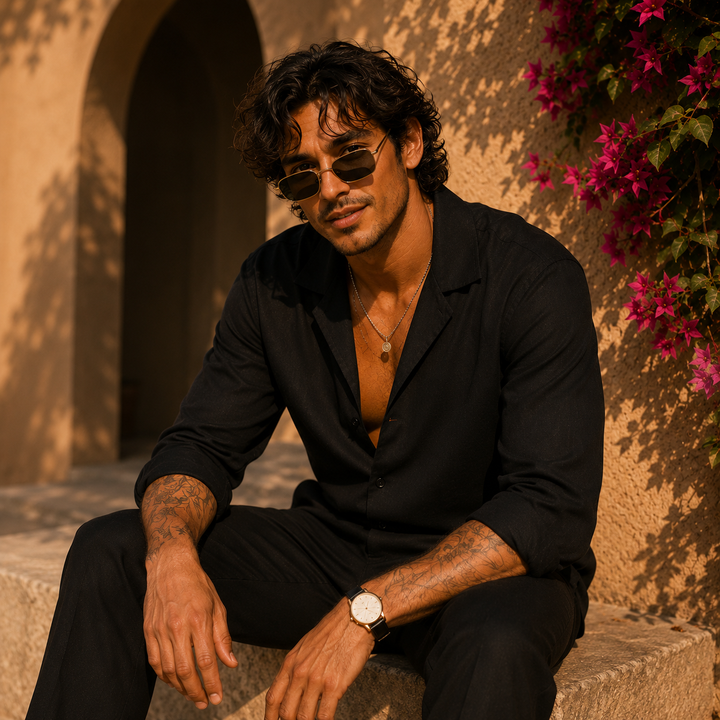 Santorini Cuban Linen Shirt