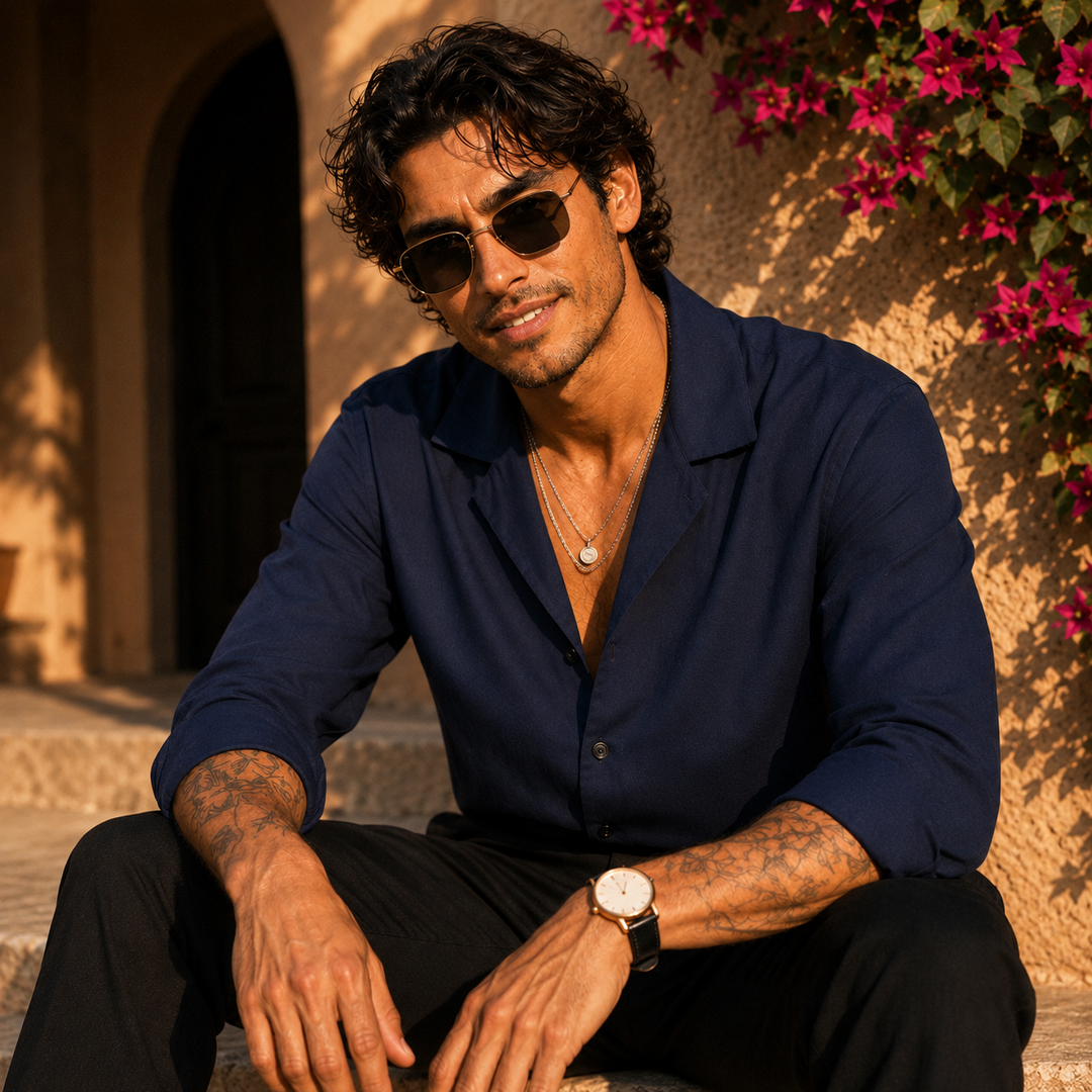 Santorini Cuban Linen Shirt