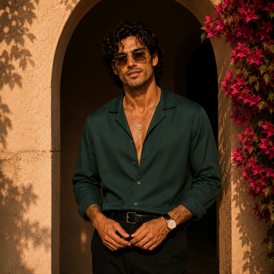 Santorini Cuban Linen Shirt