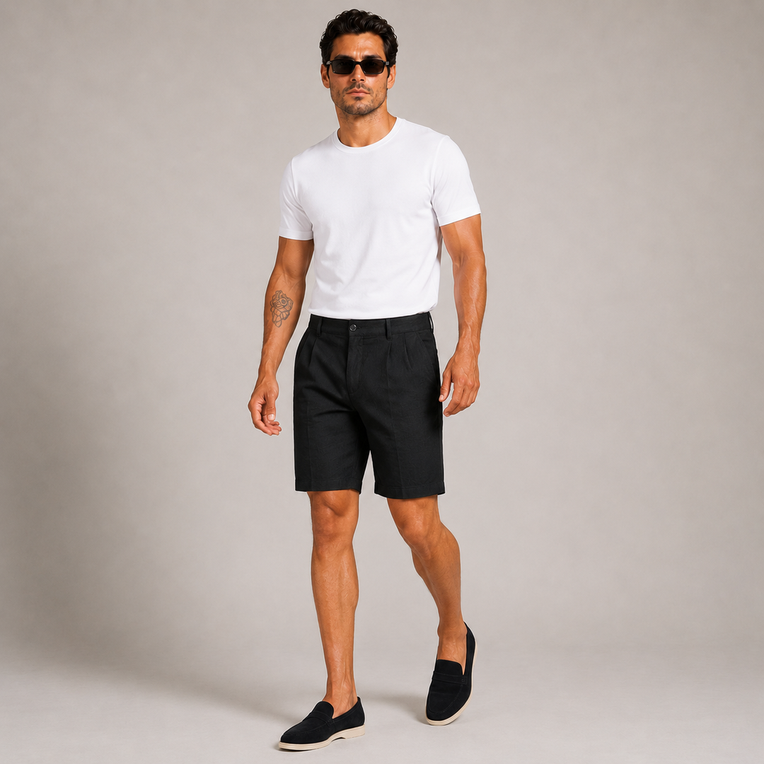 Capri Linen Shorts