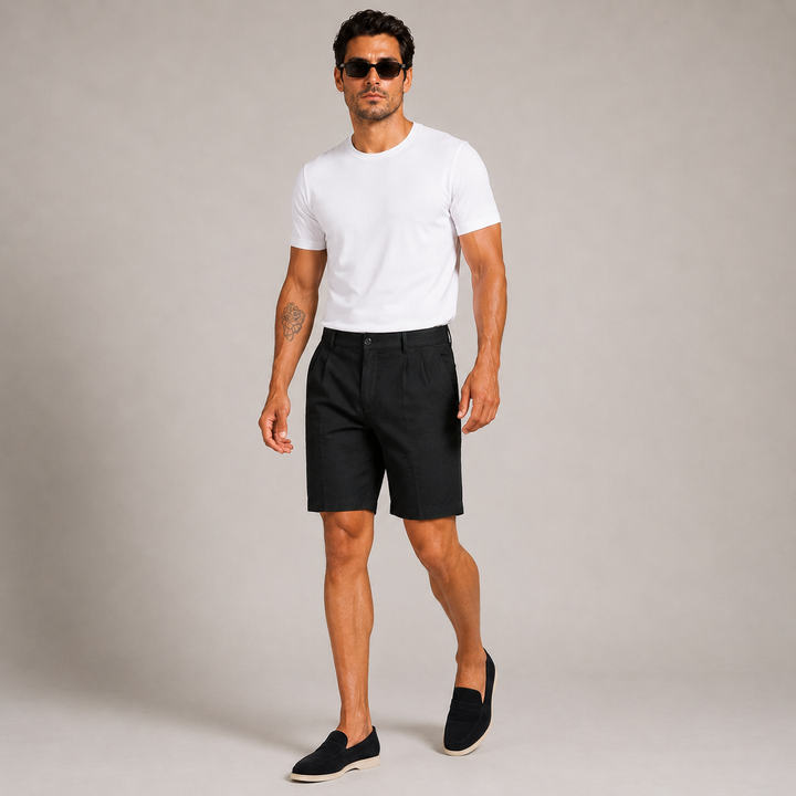 Capri Linen Shorts