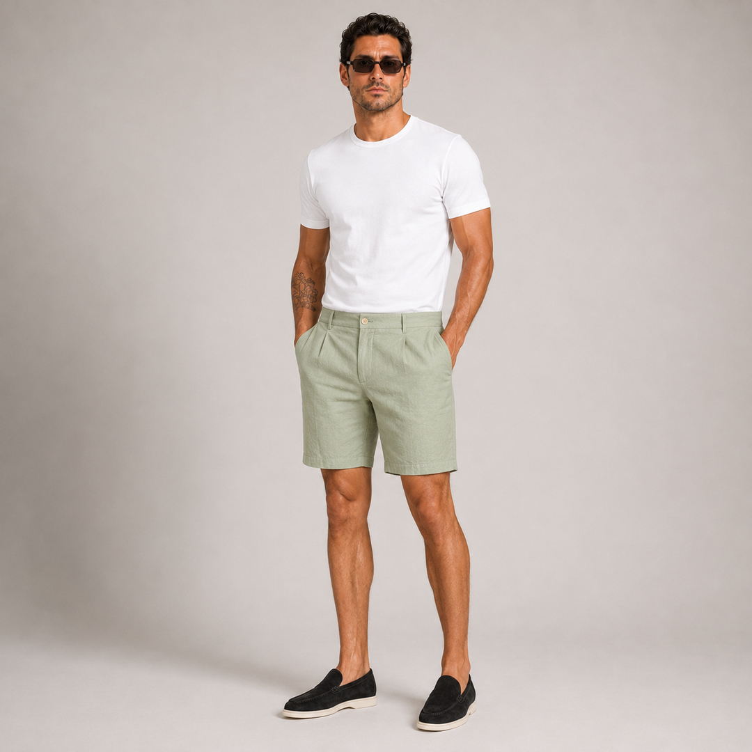 Capri Linen Shorts