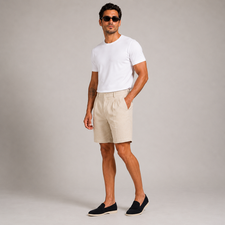 Capri Linen Shorts