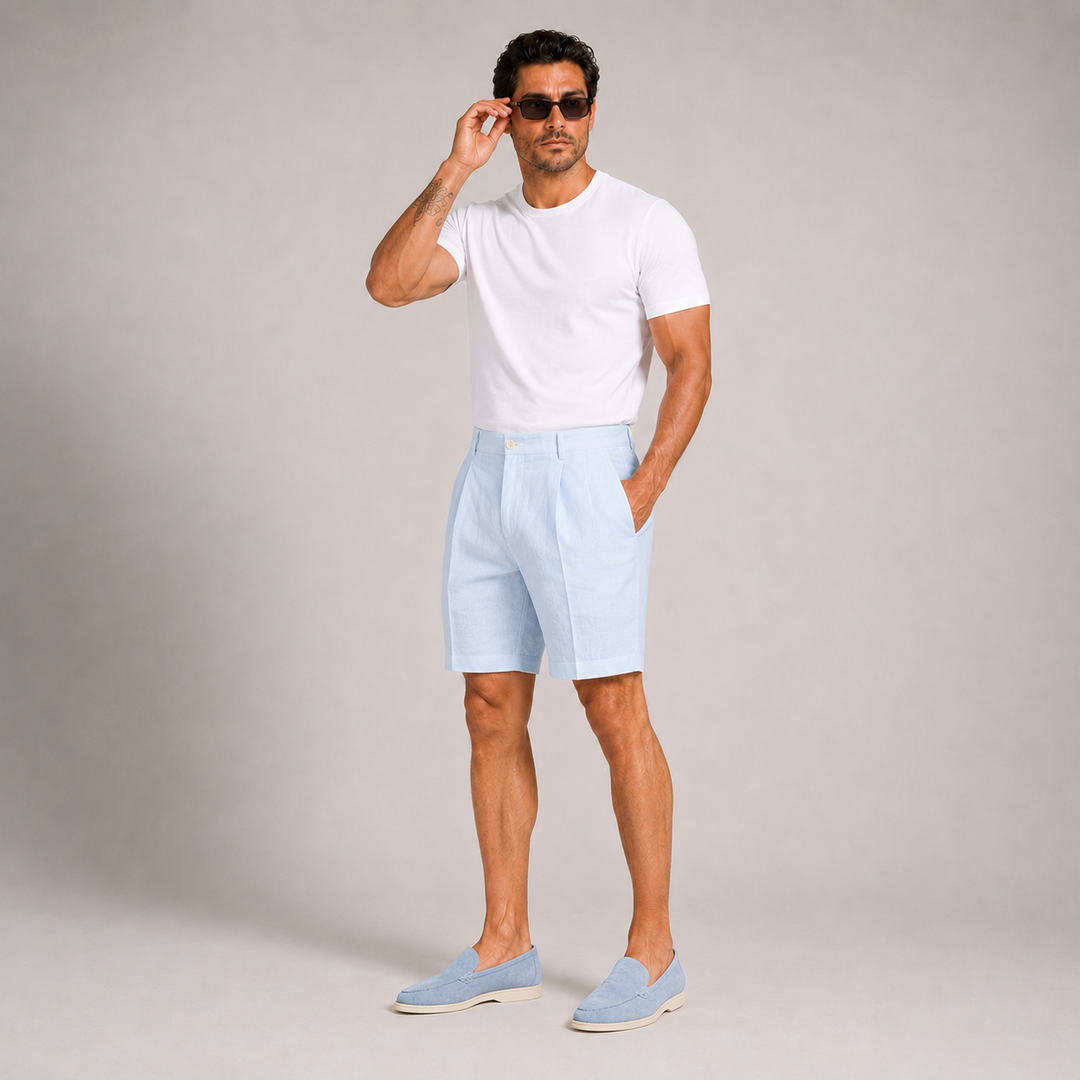 Capri Linen Shorts