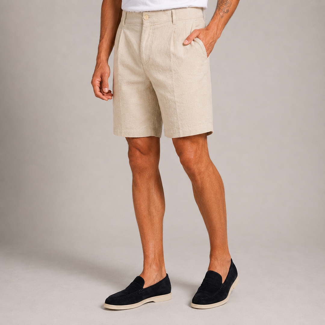 Capri Linen Shorts