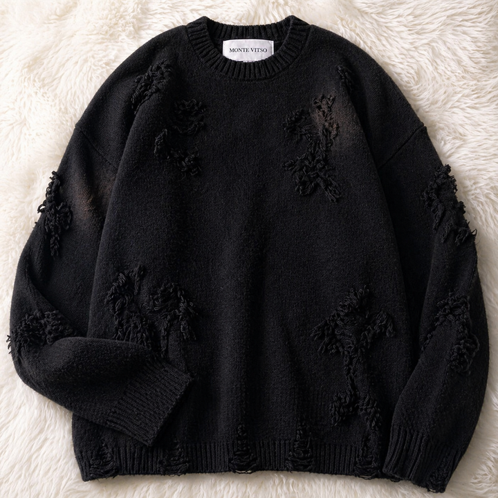 Frost Distressed Knit