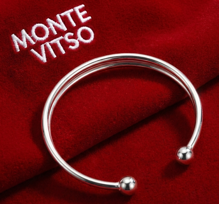 MONTE VITSO – Sphere Silver Cuff