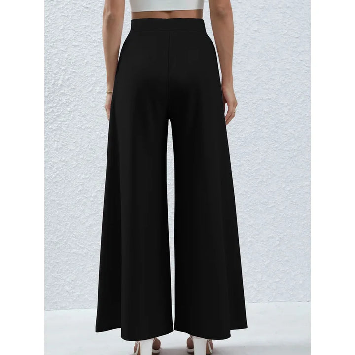 Noir Wide-Leg Trousers