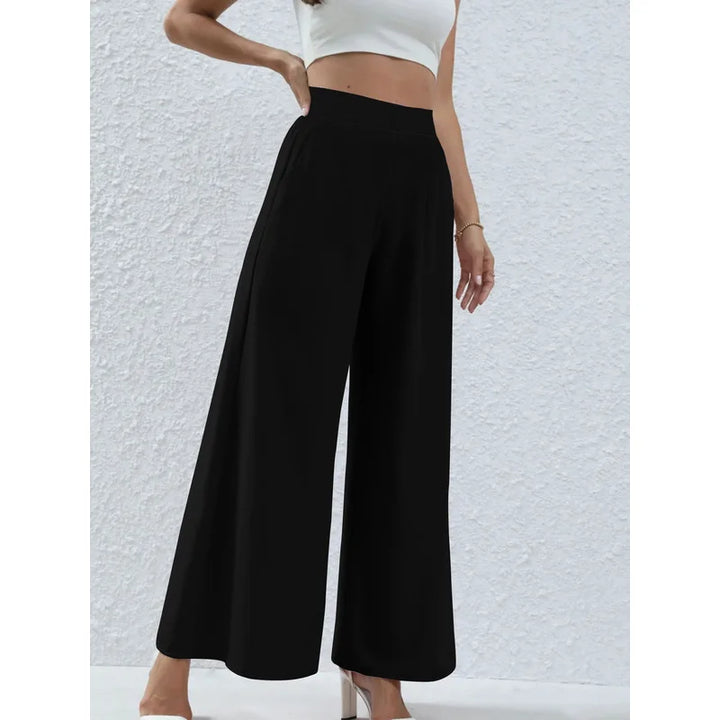 Noir Wide-Leg Trousers