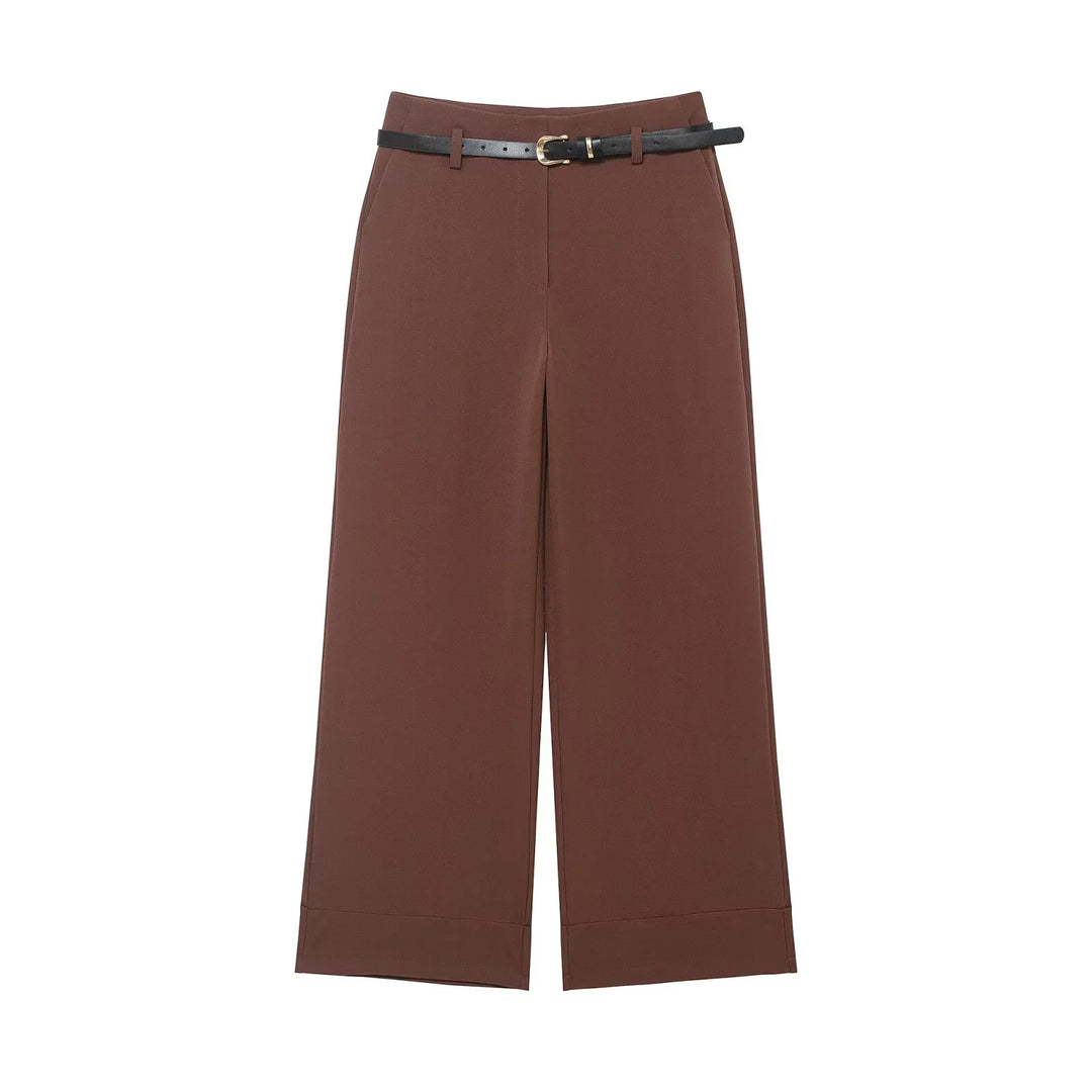 Elegance Belted Wide Pants