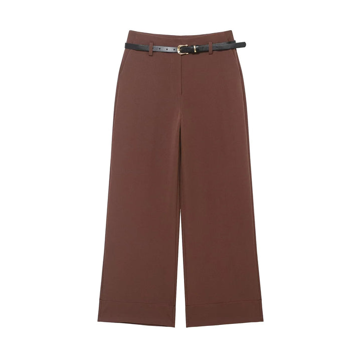 Elegance Belted Wide Pants