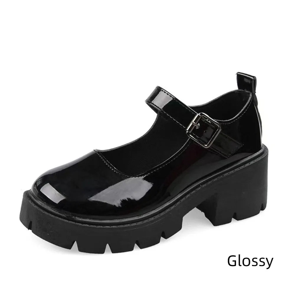 MONTE VITSO – Noire Jane Platform Shoes