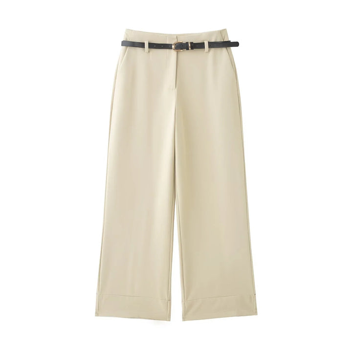 Elegance Belted Wide Pants