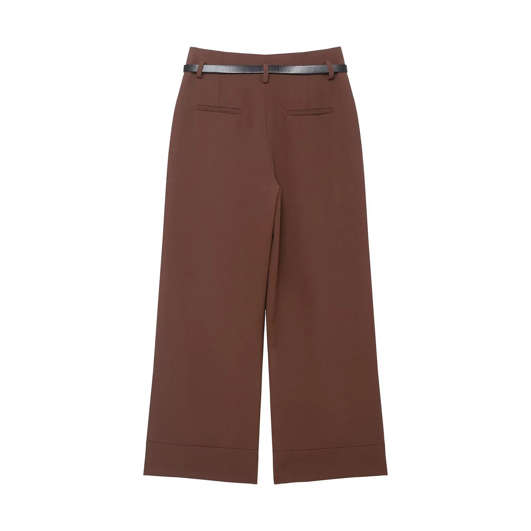 Elegance Belted Wide Pants