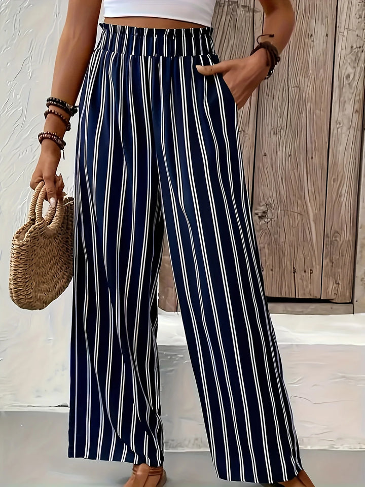 Riviera Stripe Wide Pants
