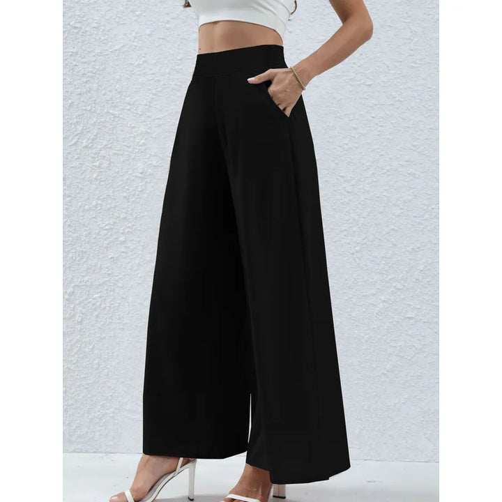 Noir Wide-Leg Trousers