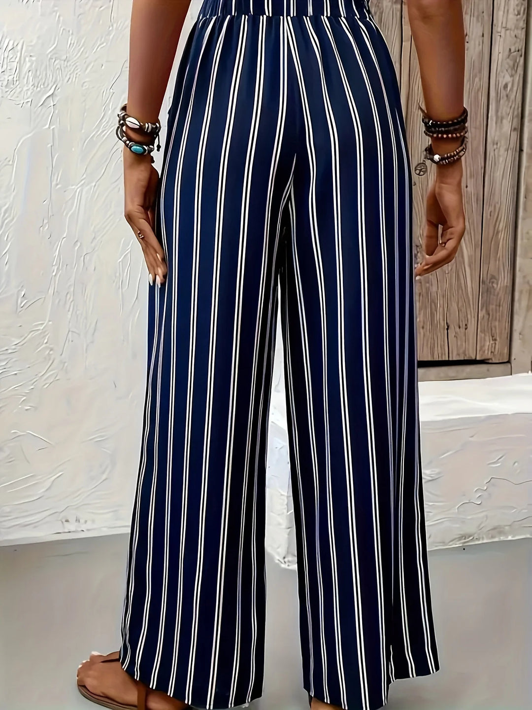 Riviera Stripe Wide Pants