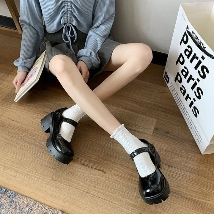 MONTE VITSO – Noire Jane Platform Shoes