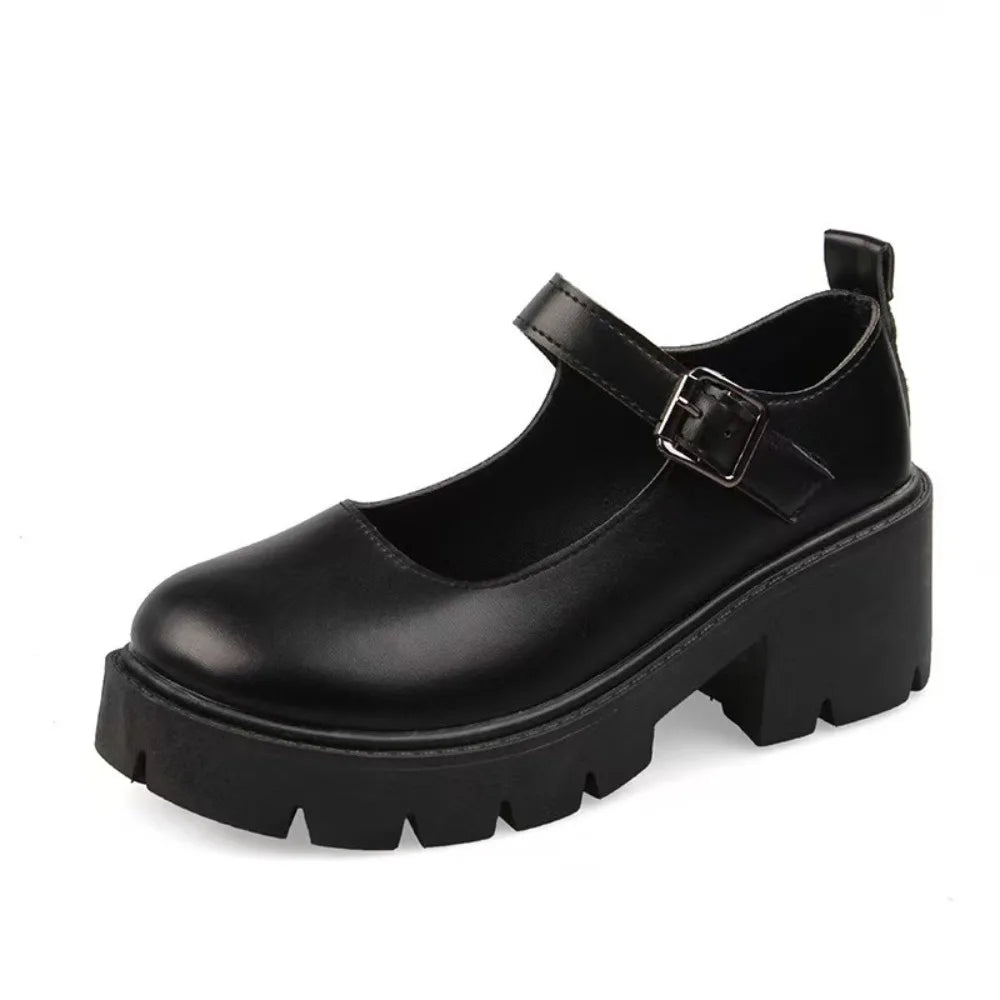 MONTE VITSO – Noire Jane Platform Shoes